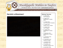 Tablet Screenshot of musikkapelle-muehlen.com